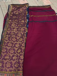 Elegant Indian Saree with Ornate Border