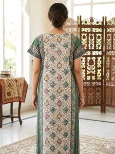 Green Printed Nightgown