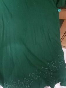 Emerald Green Embellished Gown/ dress /long kurti