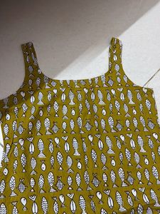 Cute Fish Print Midi Dress