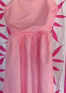 Cute Pink Tiered Mini Dress