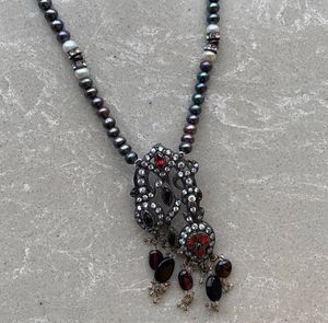 Hyderabadi pearls & Semi-precious Stones Neckpiece