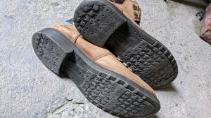TSF leather Stylish Tan Hiking Boots