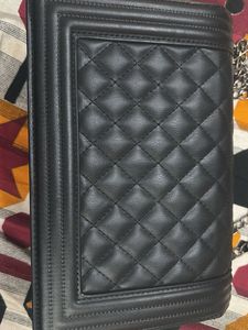 Black Quilted Crossbody Bag