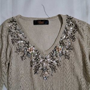Y2k Vintage 2000s Embellished Desi Chatpata Top