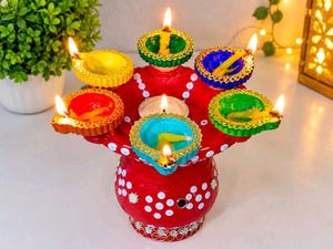 Decorative Diya Stand for Festive Decor