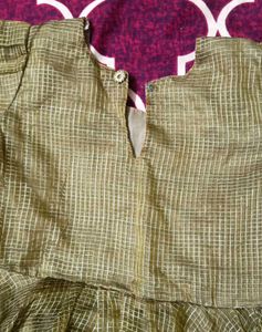 Mustard Full Frock For Kids