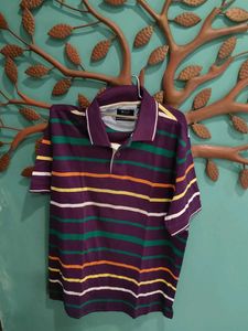Men's Striped Polo Shirt