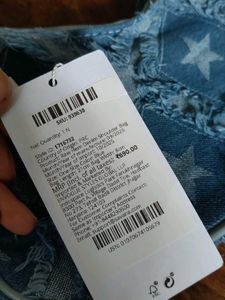 Savana Denim Star Shoulder Bag