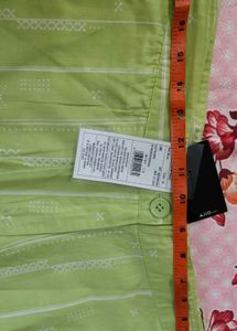 Lime Green Patterned Pants
