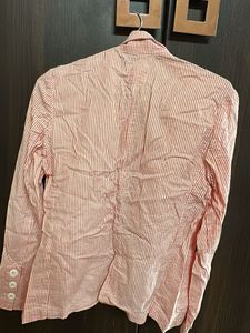 Striped Linen Blend Blazer