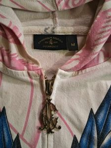 Rare 2000s Christian Audiger Wings Zip Hoodie
