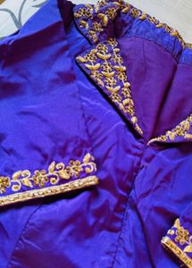 Elegant Royal Blue Saree