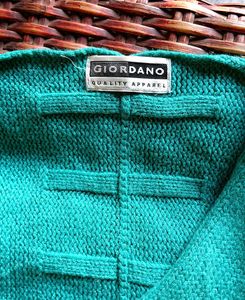 Stylish Green Knitted Poncho