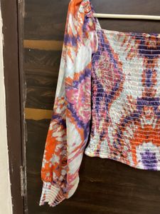 Stylish Long Sleeve Satin Top