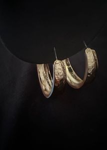 Textured Hoop Earrings