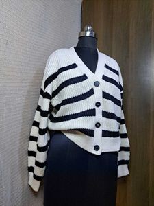 Striped Knit Cardigan