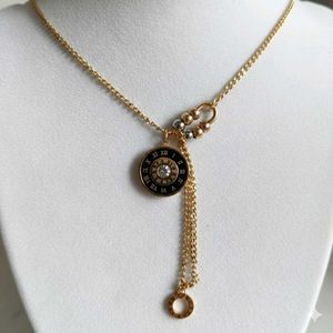 Elegant Roman Numeral Pendant Necklace