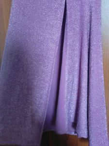Sparkly One-Shoulder Evening Gown