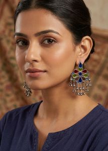 New Boho Multicolor Floral Dangle Earrings