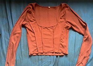 Ribbed Long Sleeve Crop Top