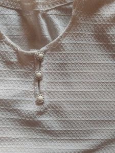 desi White Long Sleeve Top