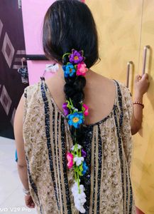 Handmade Crochet Flower Hair Parandi