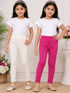 Kids Cotton Leggings (2-Pack)