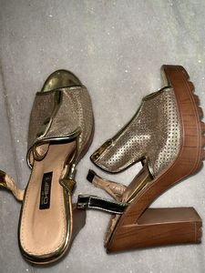 Gold Platform Heels