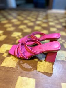Pink Heeled Sandals