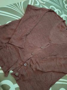 Cozy Maroon Cardigan