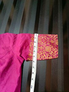 Pink Blouse with Gold Detail💜