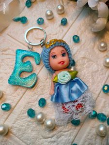 Sparkling Doll Charm Keychain