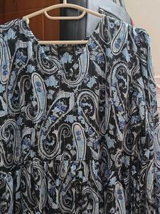 Bohemian Paisley Print Maxi Dress