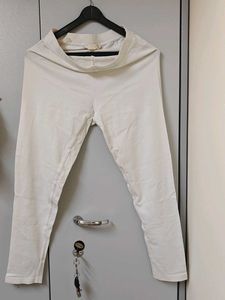 Cream High Waisted Leggings