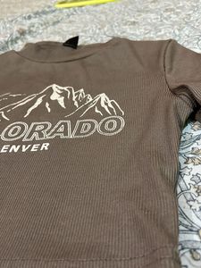 Colorado Denver Graphic Crop Top