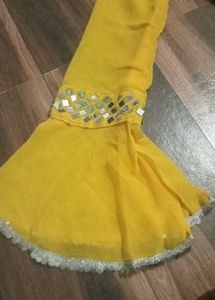 yellow shrara  suit