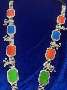 Classic Afghani Colorful Stone Necklace