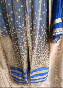 Royal Blue Embellished Kurta Set