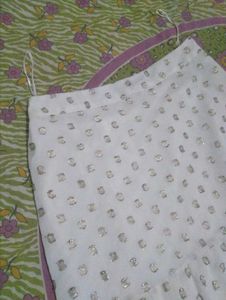 Sparkling White Ethnic Skirt