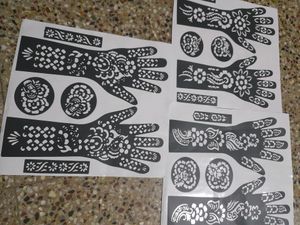 6 Hand mehnde Sticker Combo 20 Fingr