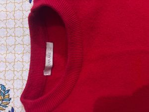 Red 'Saturday' Knit Sweater