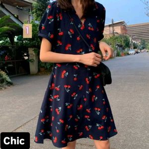 Cherry Print Mini Dress