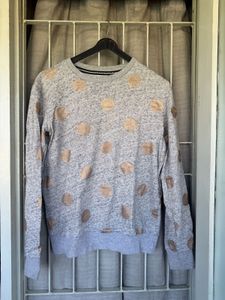 Grey Polka Dot Sweatshirt