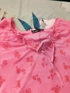 Cute Pink Floral Dress