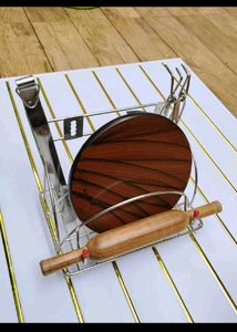 Harman Traders Stainless Steel Rolling Pin and Cha