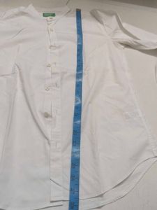 Classic White Button-Up Shirt
