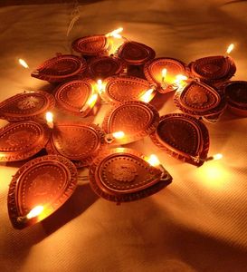Brown Diya Light 2M Electric 21 Deepak