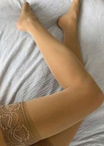 Sheer Lace Thigh-High Stockings - Set of 2