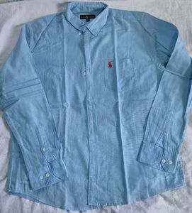Men's Blue Polo Ralph Lauren Button-Down Shirt
